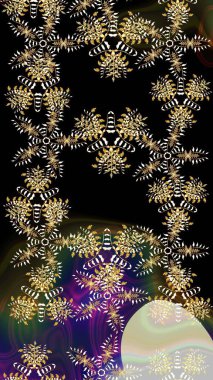 Kar tanesi süsleme deseni. Arkaplanda soyut kar taneleri olan düz tasarım. Kar taneleri deseni. Kar taneleri arka planda. Raster illüstrasyonu.