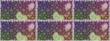 Gri ve nötr renklerde. Raster illüstrasyonu. Çiçek buketleriyle klasik tarzda kusursuz desen.