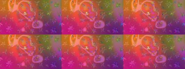 El çizimi Raster çizimi. Karalama elementleri. Çizim çiçek deseni duvar kağıdı, web sitesi arkaplanı, paket kağıdı, davetiye, broşür, pankart veya web sitesi için kullanılabilir.