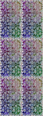 Manzaralı çiçek deseni. Üst manzara, yumuşak gri renk tarzı. Sevgililer günü ve tebrik kartı konsepti için şık bir davetiye. Çiçek kompozisyonu, el boyası, hassas şablon..