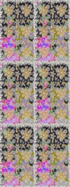 Gri ve nötr renklerde altın desenler ve altın elementler. Barok tarzında duvar kağıdı tasarımı için kusursuz damaske deseni arkaplanı. Süslü raster dekorasyonu.