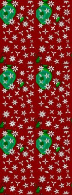 Kırmızı ve nötr renklerde çiçekler. Hediye ambalaj kağıdı, tebrik kartları, posterler ve pankart tasarımı. Raster düz çiçek çizim deseni.