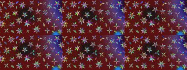 Küçük renkli çiçekler. Motley illüstrasyonu. Küçük çiçekte güzel bir desen. Robot resim. Çiçekli yaz çiçekleri. Moda baskıları için zarif bir şablon.