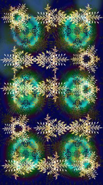 Desen snowflakes.raster Noel soyut renkli arka plan ile düşen kar tanesi. Raster illüstrasyon.