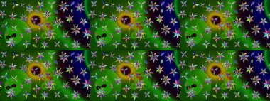 Botanik çizim kalıbı. Organik elementler. Suluboya etkisi. Raster deseni.