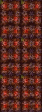 Sihirli kahverengi, mor ve kırmızı tatil soyut arka plan yıldız ve düşen kar taneleri. Noel kahverengisi, mor ve kırmızı. Raster illüstrasyonu.