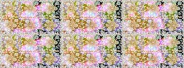 Tarafsız ve bej renklerde altın element. Barok tarzında altın çiçekli süs. Doku arka planında altın duvar kâğıdı. Damask kusursuz yinelenen arkaplan.