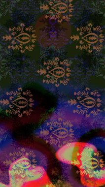 Çiçek kolajı. Küçük çiçekte güzel bir desen var. - Gri çiçekler. Raster deseni. Çiçek arkaplan. Doğa. Çiçek bileşimi.