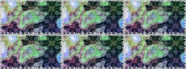 Organik motif arka planı. Raster illüstrasyonu. Kusursuz desen. Ultraviyole kumaş deseni.