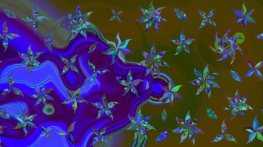 Çiçekler, dallar, bitkiler ve çiçekler. Güzel kumaş deseni. El çizimi. Raster illüstrasyonu.