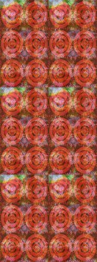 Kar taneleri tasarımı. Son moda kar taneleri ve elementler onun kartlarını gösteriyor. Retro tarzı doku, soyut kış elementleri. Süper tasarım posteri, kapak, turuncu, kahverengi ve pembe renkli kart tasarımı.