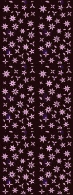 Karalama çiçekleri çizim kalıbı. Sanat, çiçeklere ilham verir ve arka plan bırakır. Raster deseni. Kahverengi el çizimi desen.