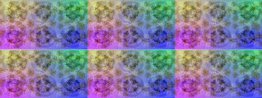 Renkli elementlerle Raster ilginç desen.