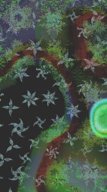 Zarif, parlak ve yeşil çiçek desenli bir taslak. Sabıka fotoğraflarında, bebek kıyafetlerinde, duvar kâğıtlarında, paket kutularında falan kullanılabilir. Raster..