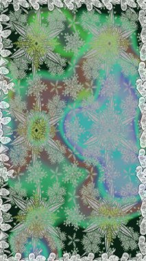 Güzel çiçekli ve yapraklı kusursuz desenler gri renklerde suluboya desenli, duvar kağıdı, kart ya da kumaş için fayanslı. Raster illüstrasyonu.