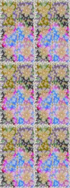 Doğulu stil altın desenleri altın elementlerle birlikte nötr ve gri renklerle donatır. Raster altın desen. Kusursuz kıvırcık saçlar..