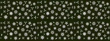 Çiçek grisi ve nötr çizim deseni. Raster çiçek izi. Klasik taslak çizimi.