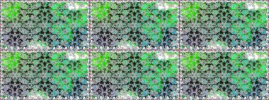 Düz Çiçek Elementleri Tasarımı. Kusursuz desenli, modaya uygun kumaş deseni. Şirin çiçek elementleri. Renkli Bahar Temalı Kusursuz Arkaplan. Raster illüstrasyonu.