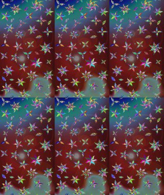 Küçük kahverengi çiçeklerdeki oldukça eski bir besin torbası deseni. Tekstil, kumaş, kapaklar, duvar kağıtları, baskı, paket, koleksiyon defteri, örgü, dekupaj için çiçek arkaplanı..