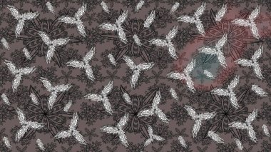 Çiçekli çiçek deseni, suluboya. Raster deseni. Süslü kumaş deseni.