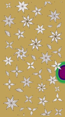 Süslü zentangle çizim dokusu, soyut çiçeklerle süslenmiş. Şekil verilmiş çiçeklerle eskiz deseni. Çiçek deseni duvar kağıdı, şablon dolguları ve web sayfası arkaplanı için kullanılabilir.