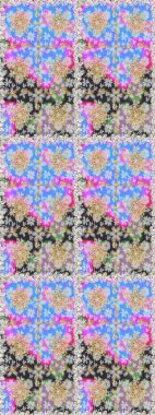 Tarafsız ve gri renklerde desen. Raster Golden Mehndi kusursuz desen. Kına dövmeli süs çiçekleri, altın çıkartmalar, mehndi ve yoga tasarımı, kartlar ve parmak izleri..