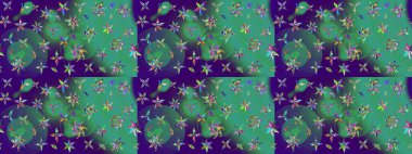 Çiçek arkaplanlı soyut zarafet eskiz deseni. Raster Güzel kumaş deseni.