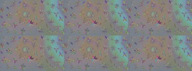 Çiçek grisi ve bej çizim deseni. Raster çiçek izi. Klasik taslak çizimi. Raster Yumuşak kumaş deseni.