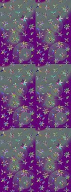 Çizim çiçek deseni duvar kağıdı, web sitesi arka planı, ambalaj kağıdı, davetiye, broşür, afiş veya web sitesi için kullanılabilir. Karalama elementleri. El çizimi Raster illüstrasyonu.