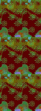 Raster illüstrasyonu. Çiçek deseni. Flower eskiz arka planı. Şatafatlı bahar bahçesi dokusu.