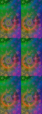 Raster illüstrasyonu. Desen, çizim, çiçek sınırı. Çiçek çelengi. Eski moda arka plan. Kıvırcık, parlak örgü. Güzel, pürüzsüz kumaş, tuval..