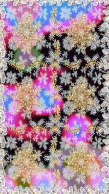 Klasik klasik klasik arka plan. Geleneksel oryantasyon süsü. Kusursuz klasik raster nötr ve altın desenli.