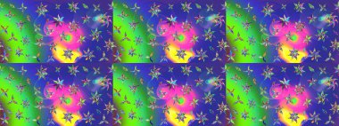 Raster Hip kumaş deseni. Eskiz Vintage Çiçek Deseni.