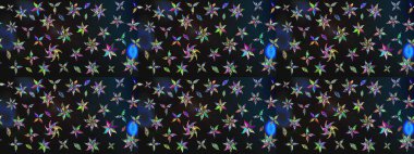 Raster Illustrasyon 'daki Çiçek Deseni' nin son moda çizimi. Gri ve mavi renkte çiçekler. Renkli Yaz Temalı eskiz kalıbı. Düz Çiçek Elementleri Tasarımı.