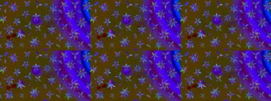 Kahverengi ve mor renkli çiçekler. Doodle tarzı. Renkli kahverengi ve mor çizim kalıpları. Tekstil ve kapak tasarımı için mükemmel. Elle çizilmiş sonbahar çiçeği deseni..