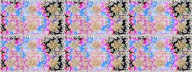 Tarafsız ve gri renklere altın. Doğum günü kartı, davetiye ya da afiş için iyidir. Raster illüstrasyonu. Dekoratif simetri arabesk. Kusursuz ortaçağ çiçek desenleri..