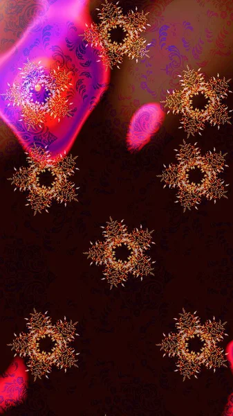 Dekorasyon kış kar simgeler. Raster Noel renkli arka plan ile düşen kar tanesi. Kar taneleri Raster illüstrasyon.