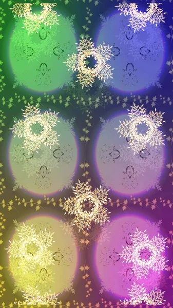 Renk arka plan üzerinde izole soyut kar taneleri ile düz tasarım. Raster kar taneleri arka plan. Raster resim. Snowflakes desen. Kar tanesi renkli desen.