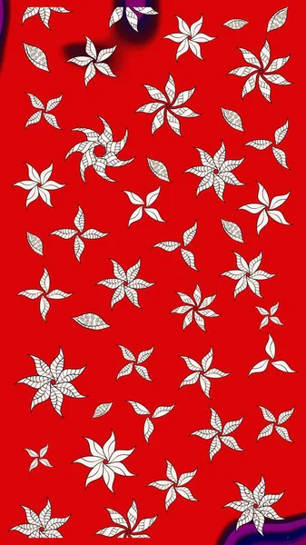 Sabıka fotoğraflarında, bebek kıyafetlerinde, duvar kâğıtlarında, paket kutularında falan kullanılabilir. Raster. Zarif, parlak ve eskiz kırmızı çiçek deseni tasarımı.