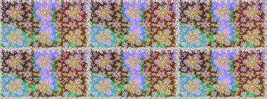 Pattern on neutral and brown colors. Raster golden mehndi. Ornamental floral elements with henna tattoo, golden stickers, mehndi and yoga design, cards and prints.