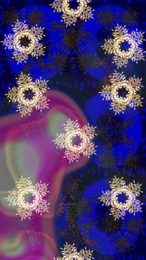 Çiçek. Taslak dekoratif arka plan, çiçek mandala. Mavi renklerde. Raster illüstrasyonu.