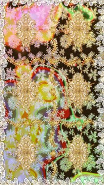 Noel, kar tanesi, yeni yıl. Tarafsız renklerde, altın elementlerle kusursuz klasik desen. Tarafsız renklerde altın desenli altın elementler.