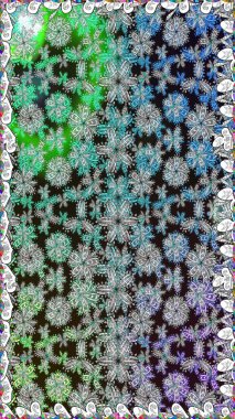 Gri renkli güzel bir tekstil. Raster illüstrasyonu. Çiçeklerle suluboya desenleri.