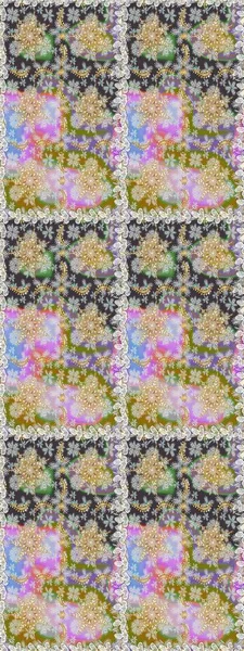 Kusursuz altın desen. Gri ve nötr renklerde altın elementlerle kusursuz desen. Raster doğulu süsü.