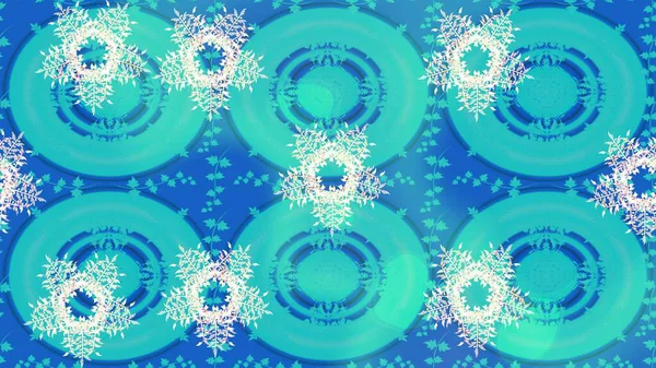 2019 Noel 'i, kar tanesi, yeni yıl. Mavi, nötr ve bej renklerde altın elementli klasik çizim deseni.