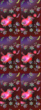 Renkli arka plan üzerinde izole sevimli kar taneleri. Raster resim. Soyut mandala veya kaprisli kar tanesi hat sanat tasarım.