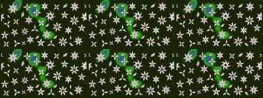 Çiçekli bahar çiçekleri. Robot resim. Motley illüstrasyonu. Küçük renkli çiçekler. Küçük çiçekte güzel bir desen. Moda baskıları için zarif bir şablon.