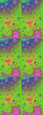 Çizim çiçek deseni duvar kağıdı, web sitesi arka planı, ambalaj kağıdı, davetiye, broşür, afiş veya web sitesi için kullanılabilir. Karalama elementleri. El çizimi Raster illüstrasyonu.