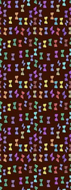 Şirin Raster çizimi. Web sayfası geçmişleri, duvar kağıtları, tekstil ve yüzey dokuları için mükemmel. Kelebekler kahverengi ve nötr renklerde çizim yaparlar..