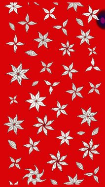 Kırmızı renkte çiçekler olan çiçek deseni çiz. Suluboya tarzında kırmızı renkte çiçekler.